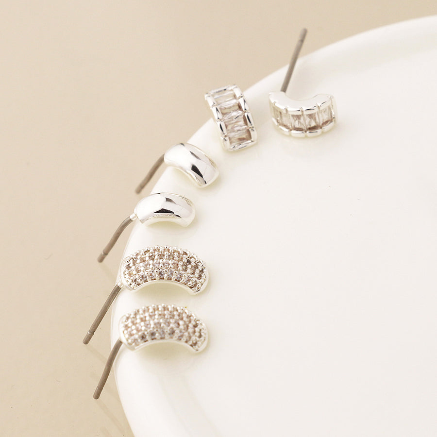 Triple Stud Earring Set