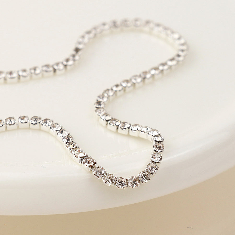 Fine Chain Crystal Necklace