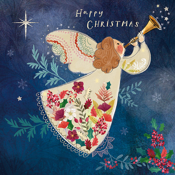 Floral Angel Christmas Cards