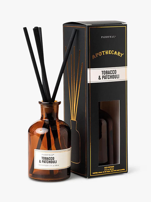 Apothecary Amber Glass Diffuser, various scents