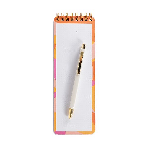 Colour Striped Notebook and Ball-point Pen