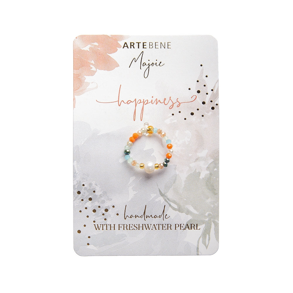 Majoie Pearl & Multicolour Ring