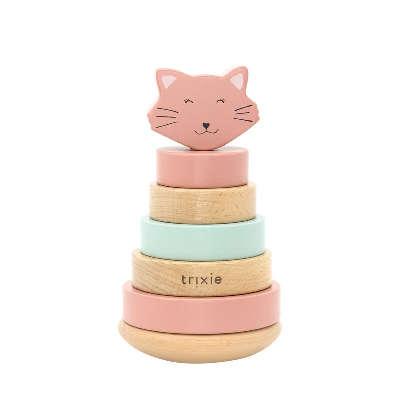 Wooden Stacking Toy, Mrs Cat