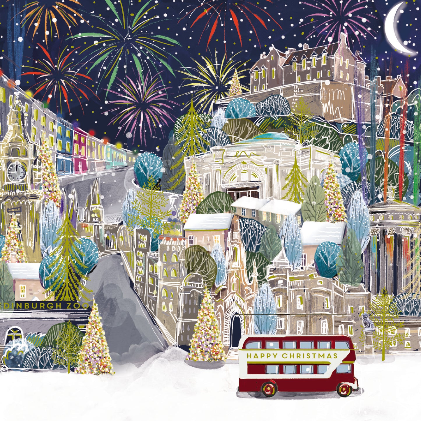Edinburgh Fireworks Christmas Cards