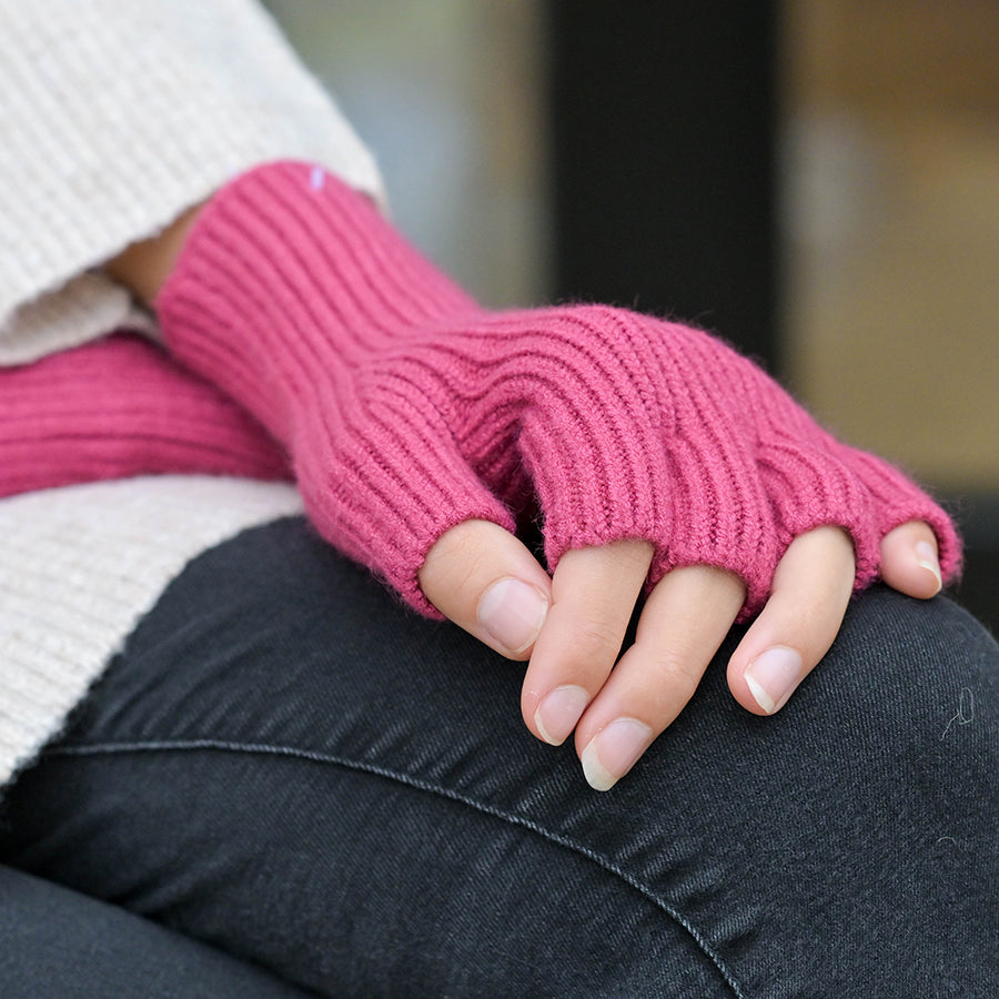 Long Wrist Fingerless Gloves, various colours