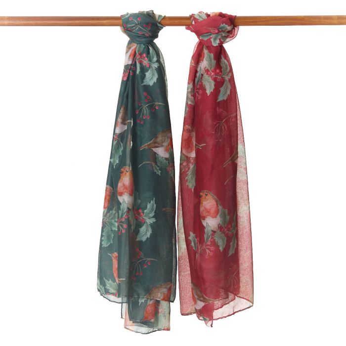 Christmas Robin Scarf