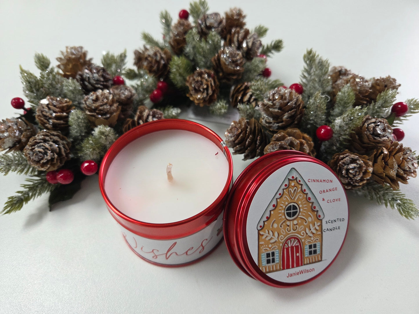 Christmas Tinned Candles