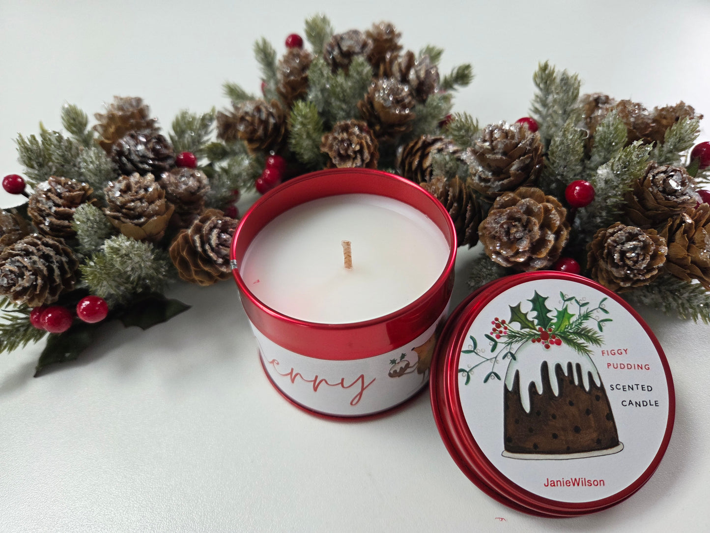 Christmas Tinned Candles