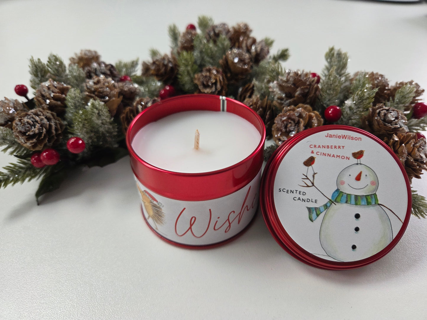 Christmas Tinned Candles
