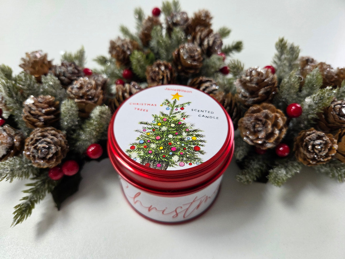 Christmas Tinned Candles