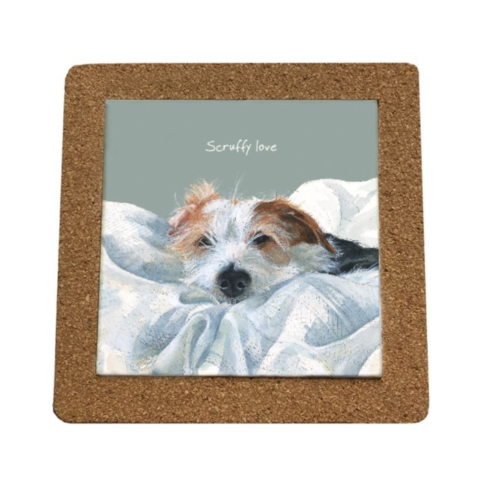 Scruffy Love Trivet - Ceramic Cork