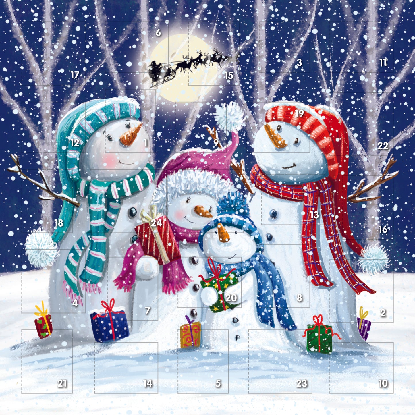 Snowman Advent Calendar - mini