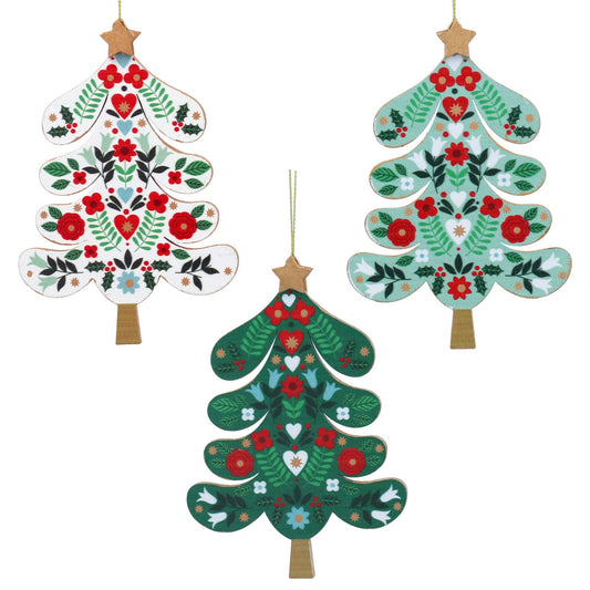 Alpine Wooden Tree Decoration