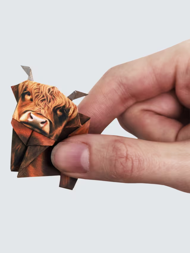 Fold Your Own Highland Cows