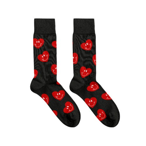 Oli Olsen Men's Smiley Heart Socks