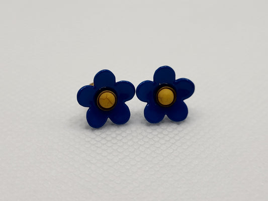 Forget-me-not ear-rings