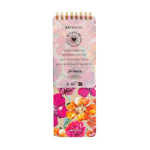 Floral Notebook and Ball-point Pen