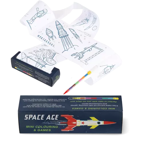 Space Age Mini Colouring & Games