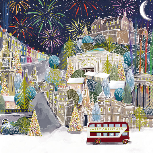 Edinburgh Fireworks Christmas Cards