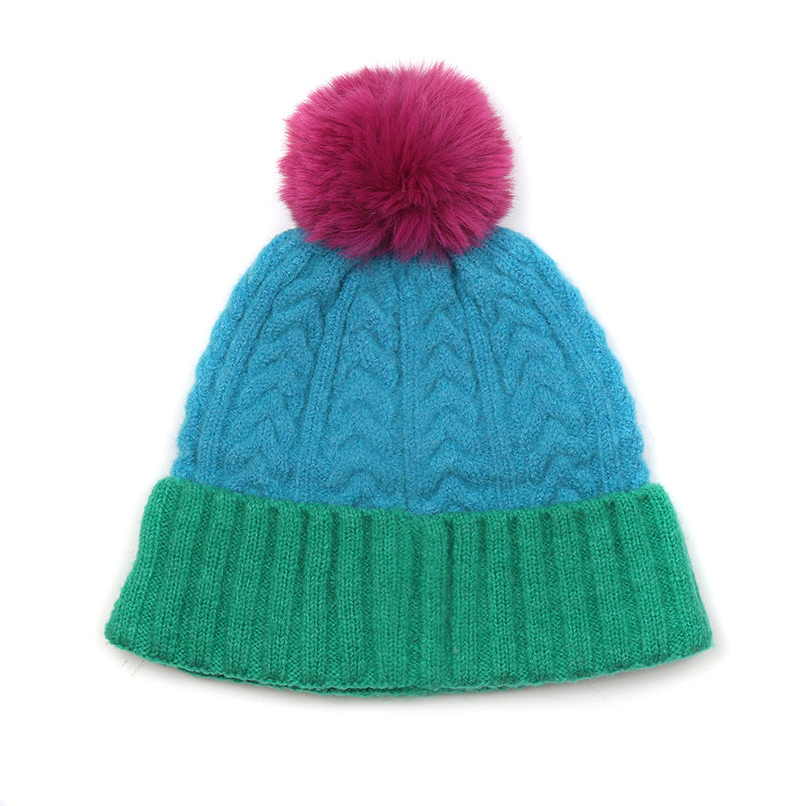 Cable Knit Bobble Hat