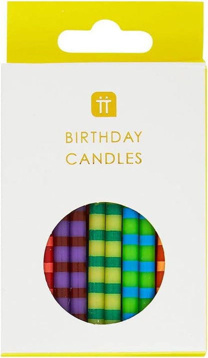 Colourful Rainbow Birthday Cake Candles