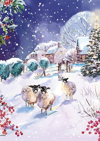 Ling Design - 24 Christmas Cards, Snowy Christmas