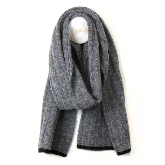 Recycled Blend Grey Scarf for Men