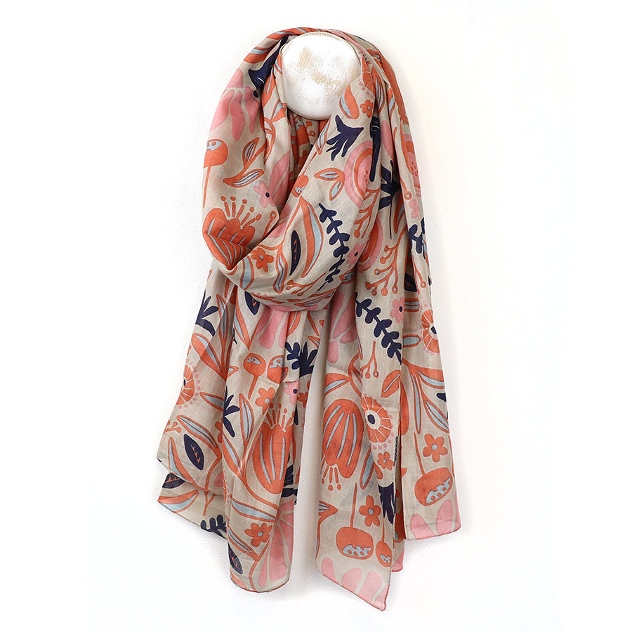 Botanical Print Scarf