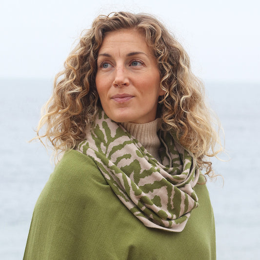 Fine Knit Animal Stripe Snood, various colours