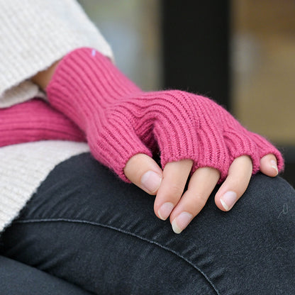 Long Wrist Fingerless Gloves, various colours