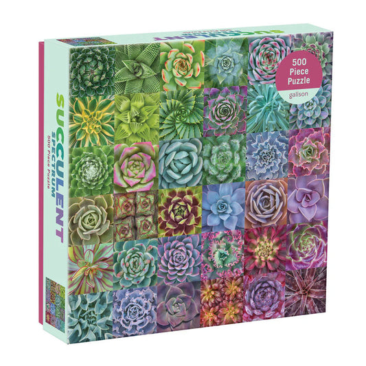 Succulent Spectrum 500 piece puzzle
