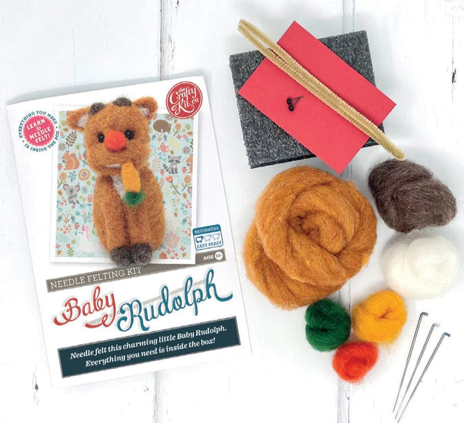 Baby Rudolph Needle Felting Craft Kit