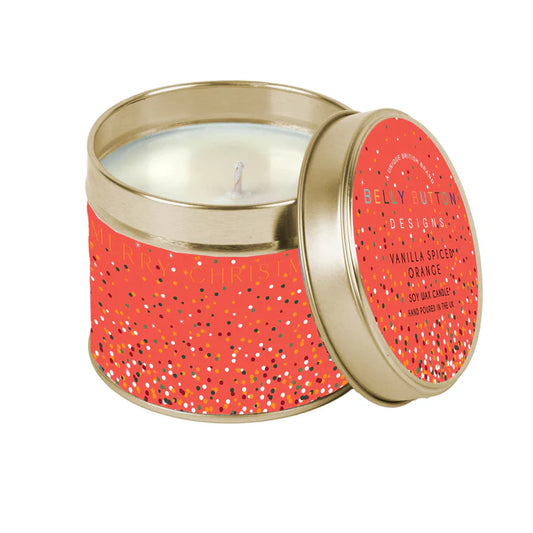 Belly Button Christmas Candle - Confetti (Vanilla Spiced Orange)