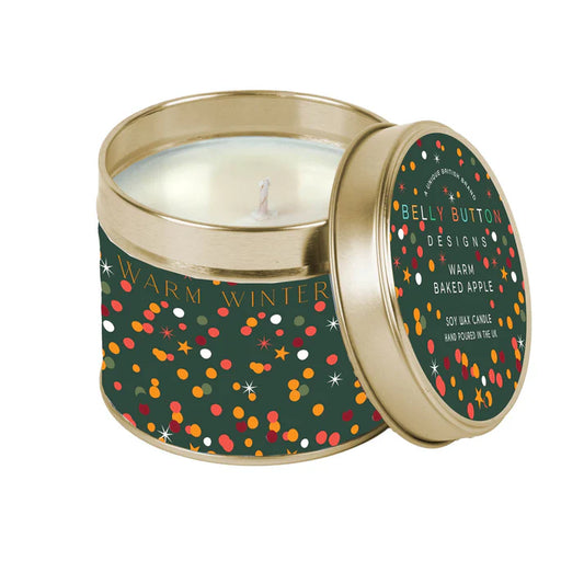 BellyButton Christmas Candle - Confetti (Warm Baked Apple)