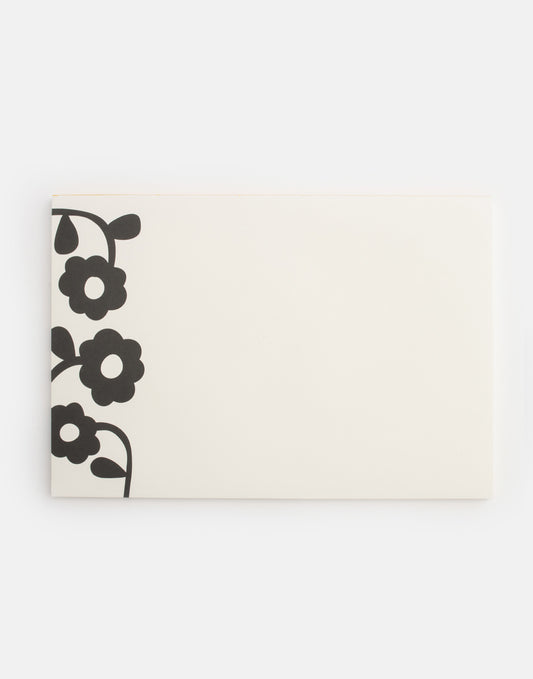 Mono Floral Desk Pad