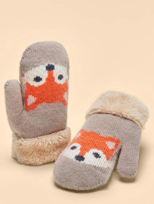 Kids Fox Mittens