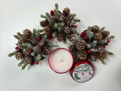 Christmas Tinned Candles