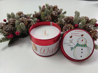 Christmas Tinned Candles