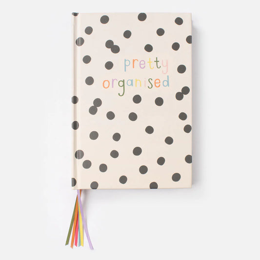 Mono Spot 'Pretty Organised' Multi Ribbon Hardback Notebook