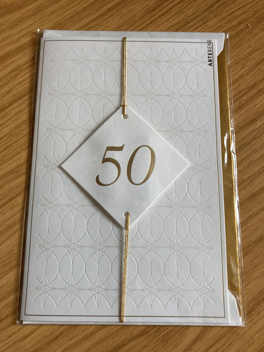 50 card - anniversary or birthday!