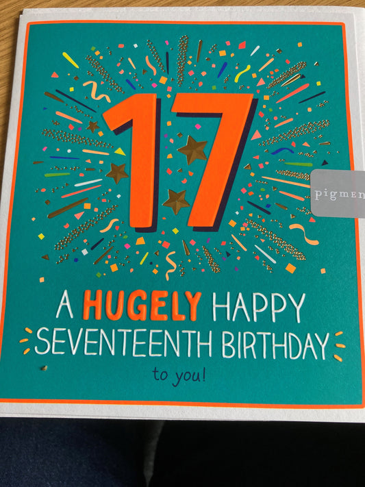 17th birthday card