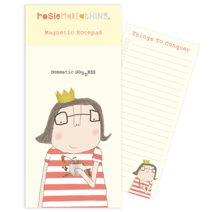 Rosie made a thing magnetic notepads