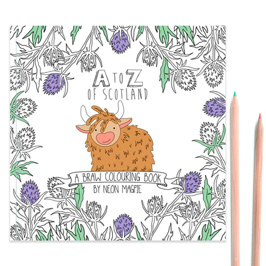 A to Z of Scotland Colouring Book