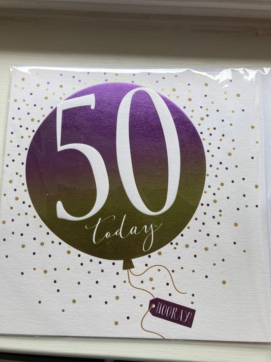 50th Birthday Card