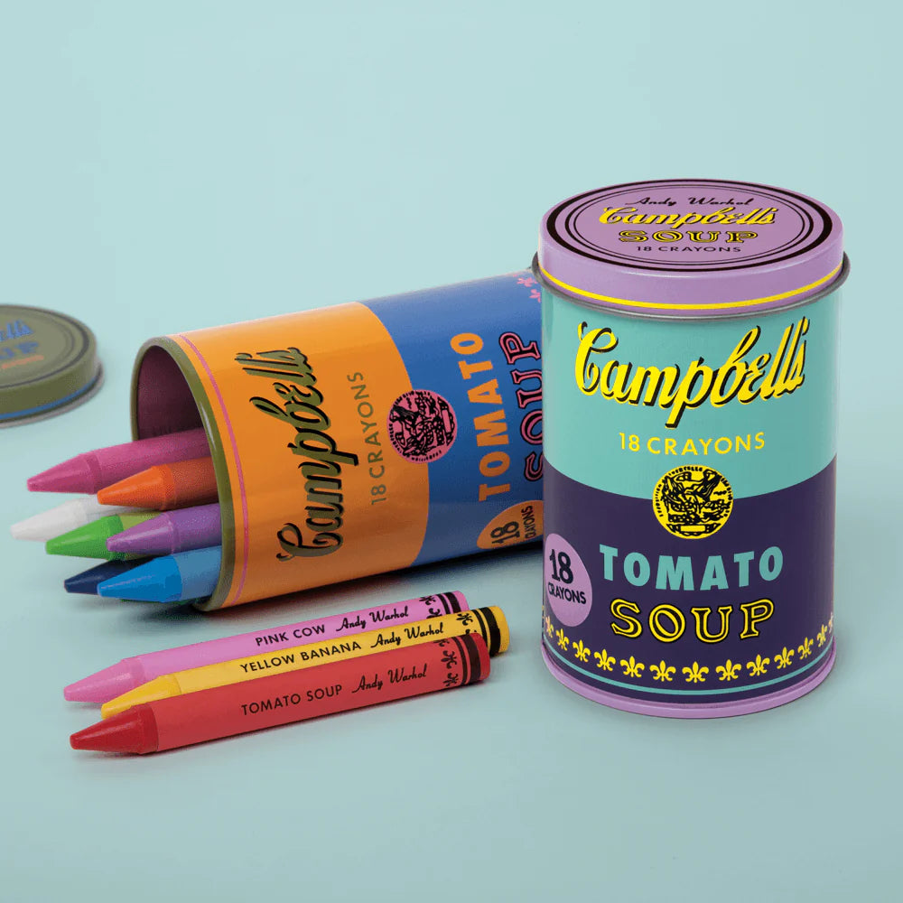 Crayons in a Soup Tin