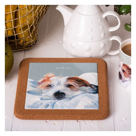 Scruffy Love Trivet - Ceramic Cork