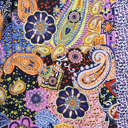 Paisley Design silk feel scarf