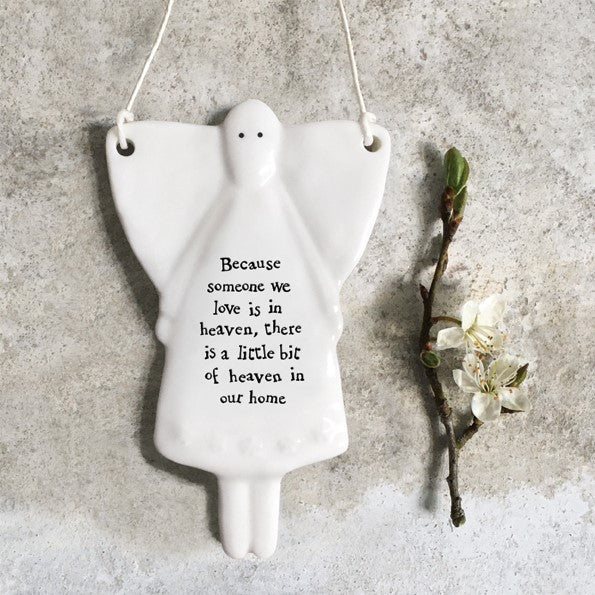 Porcelain Hanging Angel