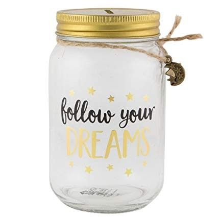 Follow Your Dreams Money Jar